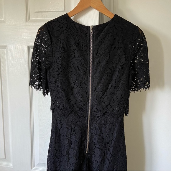 ASOS Lace Crop Top Midi Pencil Dress - Picture 6 of 9